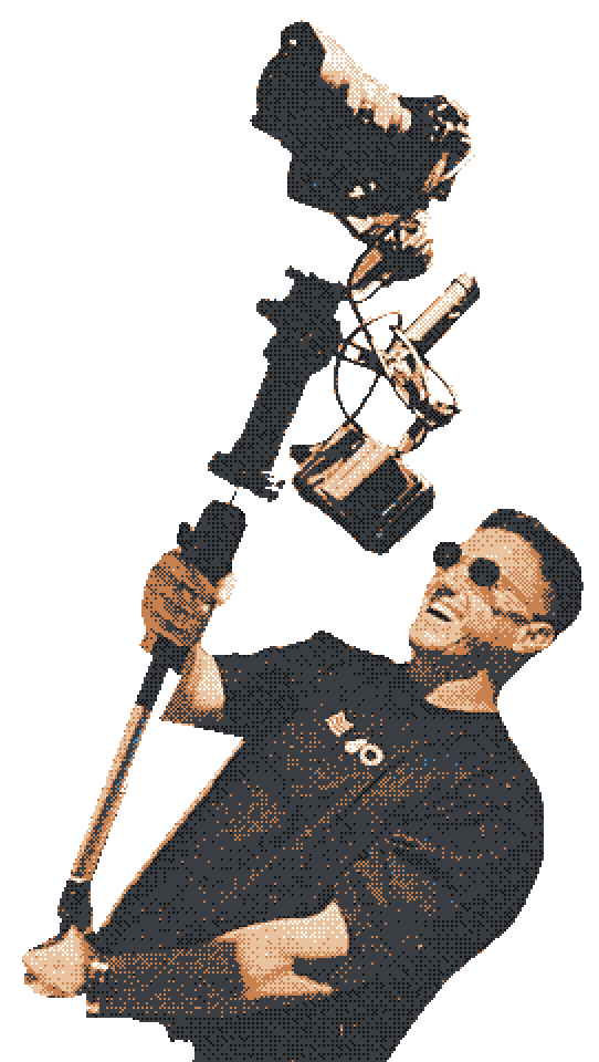 Nico Crespo con gimbal y cámara